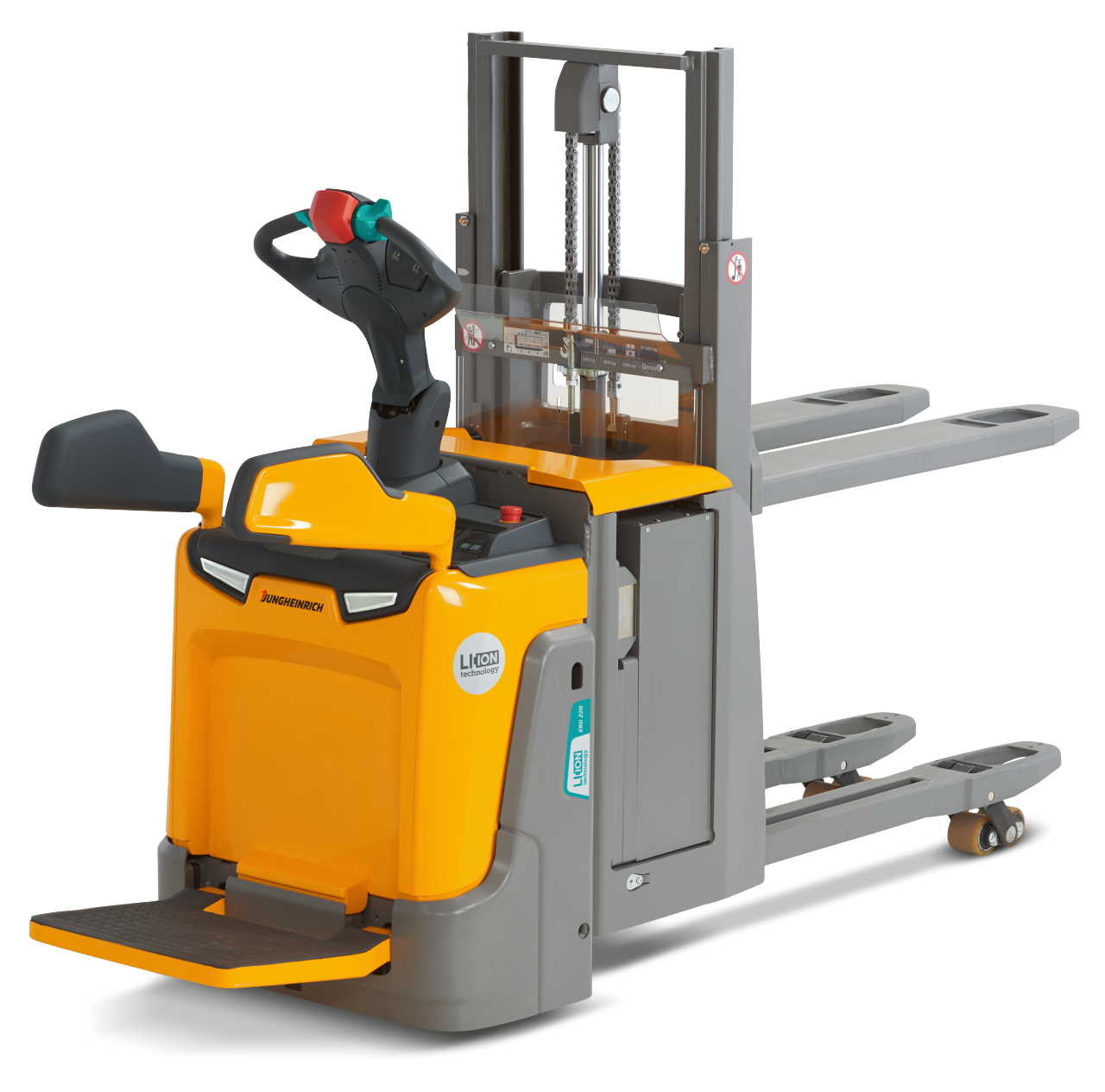Electric Pedestrian Stacker with Support Arm Lift